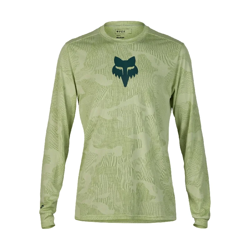 Long-Sleeve-Minimalist-Fox Racing Ranger Tru Dri Long Sleeve MTB Jersey - Cactus