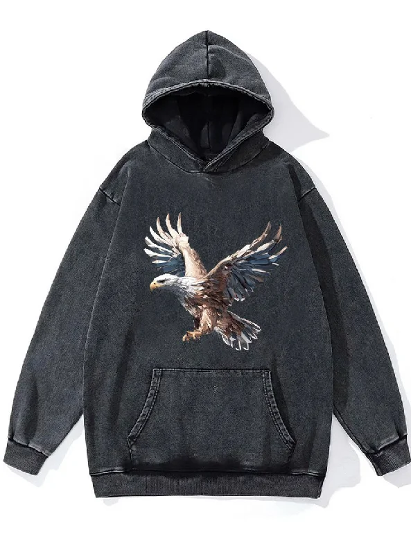 Hoodie-School-EAGLE Washed Gym Hoodie