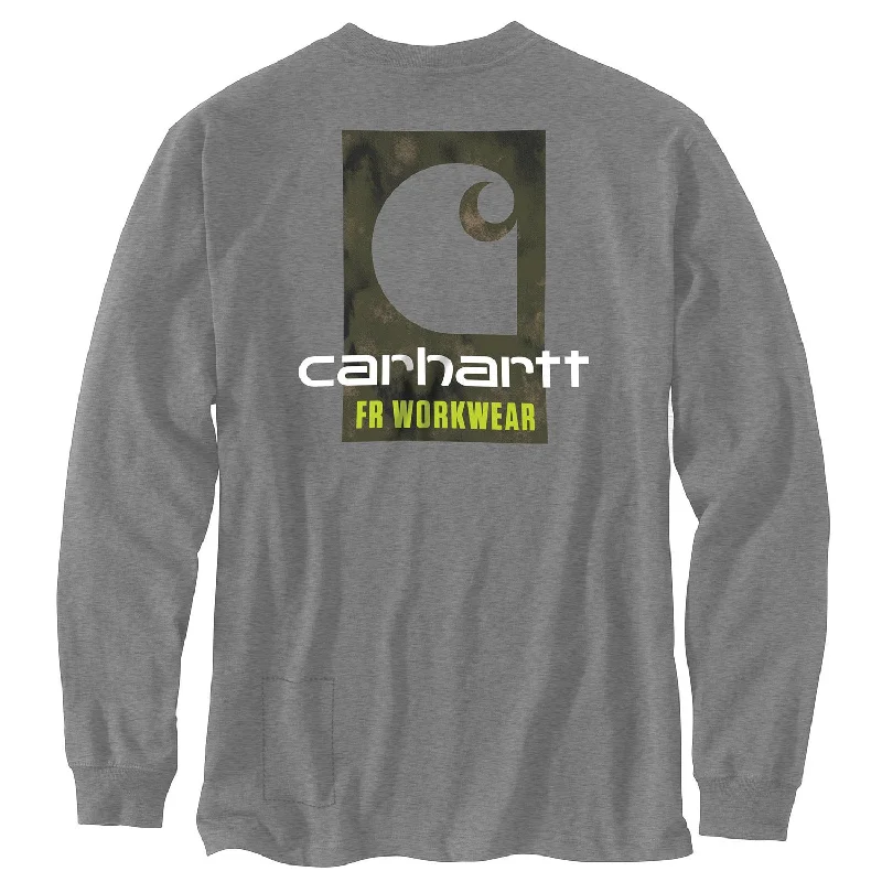 Long-Sleeve-Stylish-Carhartt Men's Flame Resistant Force Loose Fit Graphic Long Sleeve T-Shirt