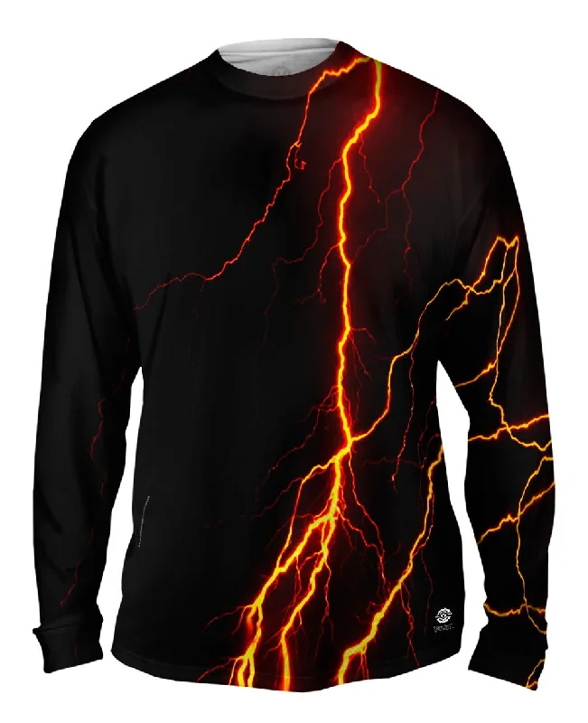 Long-Sleeve-Durable-Lightning Storm Orange