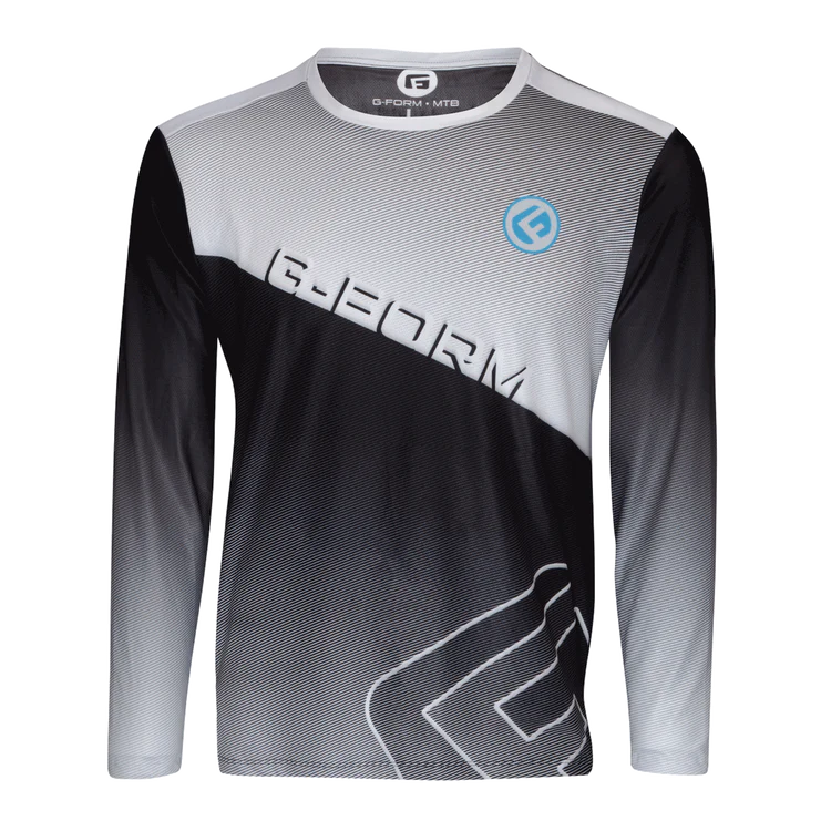 Long-Sleeve-Loose-Fit-G-Form Podium Long Sleeve MTB Jersey - Black