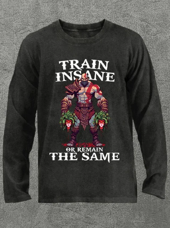 Long-Sleeve-Pink-train insane or remain the same kratos Washed Gym Long Sleeve Shirt