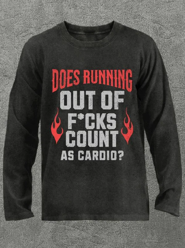 Long-Sleeve-Camo-does running out fck count as cardio Washed Gym Long Sleeve Shirt