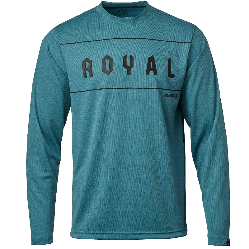 Long-Sleeve-Minimalist-Royal Quantum Long Sleeve MTB Jersey - Steel Blue - 2022