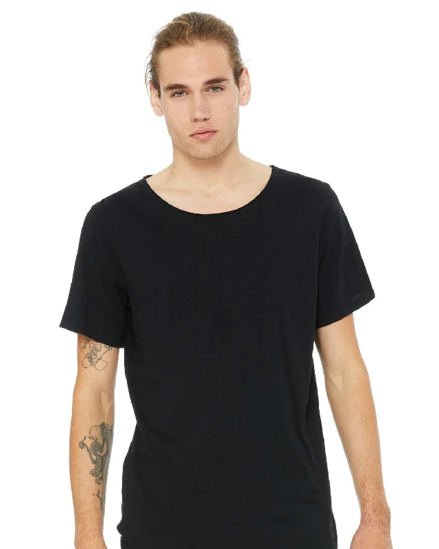 T-Shirt-Stretch-Bella + Canvas B3014 Men's Jersey Raw Neck T-Shirt