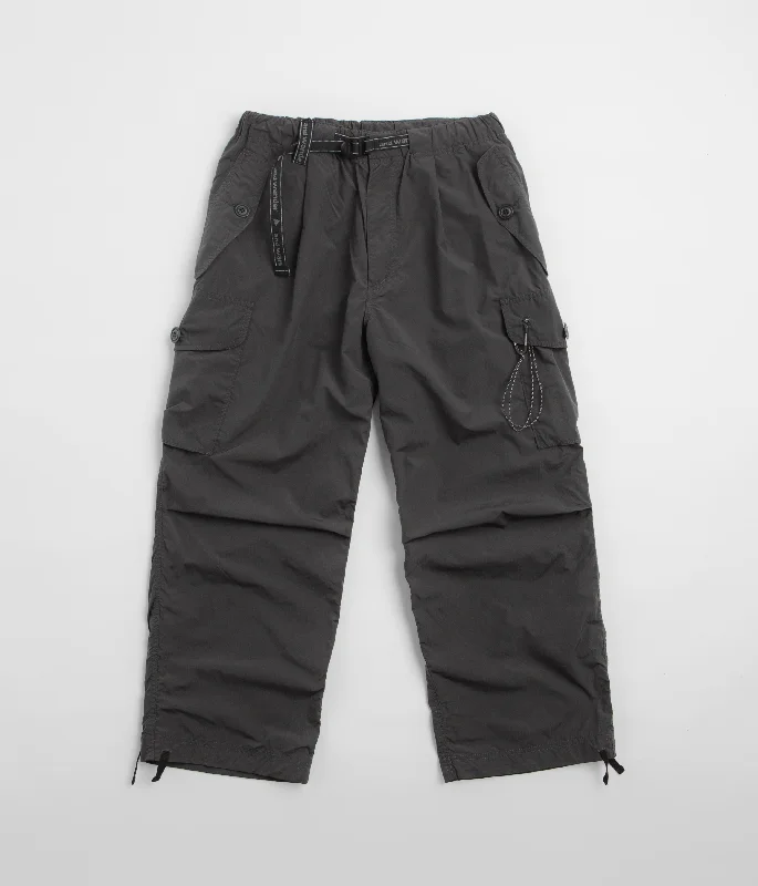 Pants-Running-and wander Oversized Cargo Pants - Charcoal