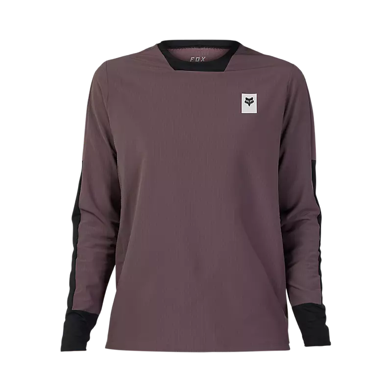 Long-Sleeve-Designer-Fox Racing Defend Thermal Long Sleeve MTB Jersey - Purple - 2023