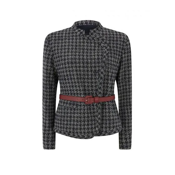 Jacket-Red-Houndstooth Tweed Jacket