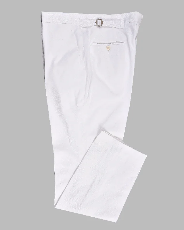 Pants-Sustainable-Dugdale Cotton White Twill