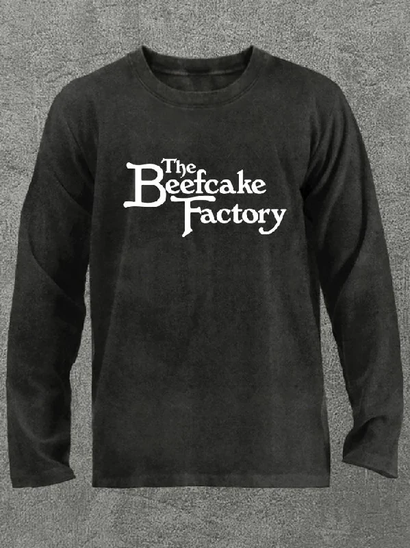 Long-Sleeve-Y2K-Style-The Beefcake factory Washed Gym Long Sleeve Shirt