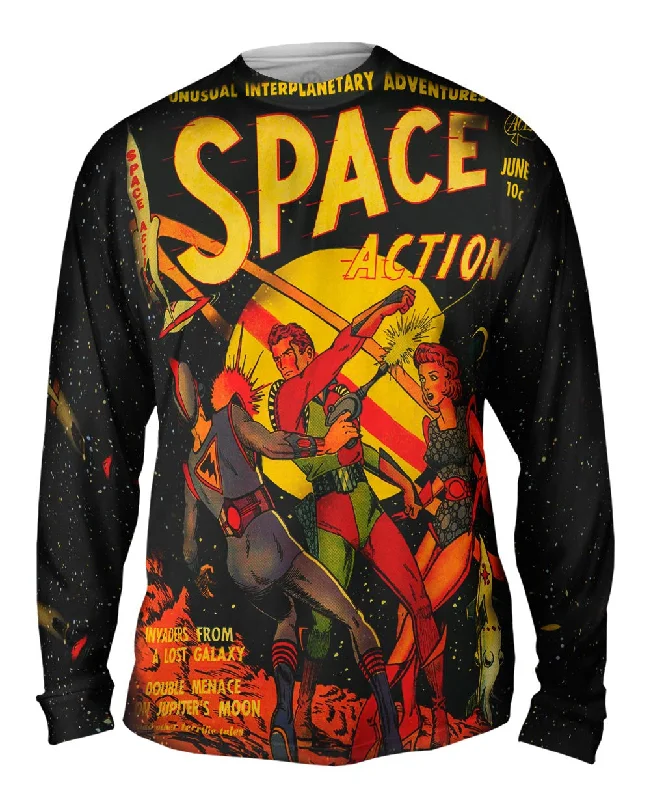 Long-Sleeve-Running-Lost Galaxy Comic Retro