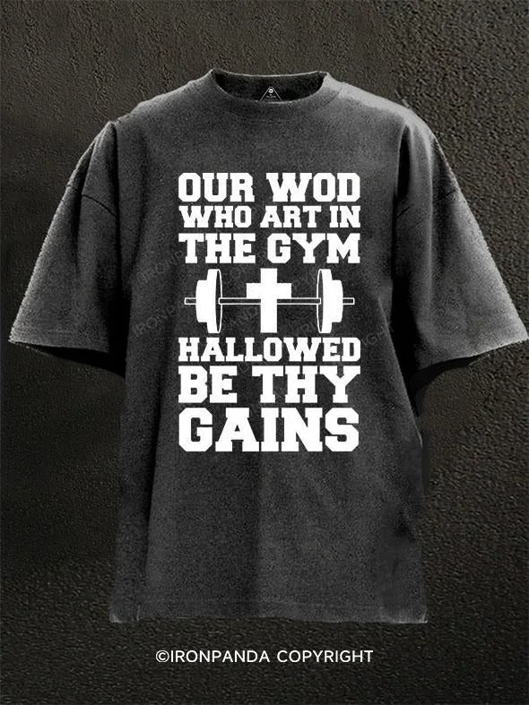 T-Shirt-Unisex-The Fitness Prayer Washed Gym Shirt