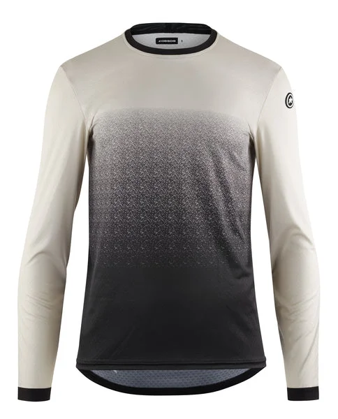 Long-Sleeve-Y2K-Style-Assos Trail T3 Long Sleeve MTB Jersey - Zodzilla - Moon Sand