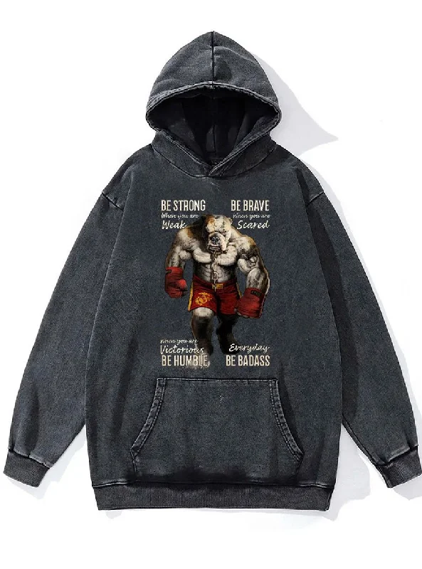 Hoodie-Affordable-Bulldog Boxing Washed Gym Hoodie