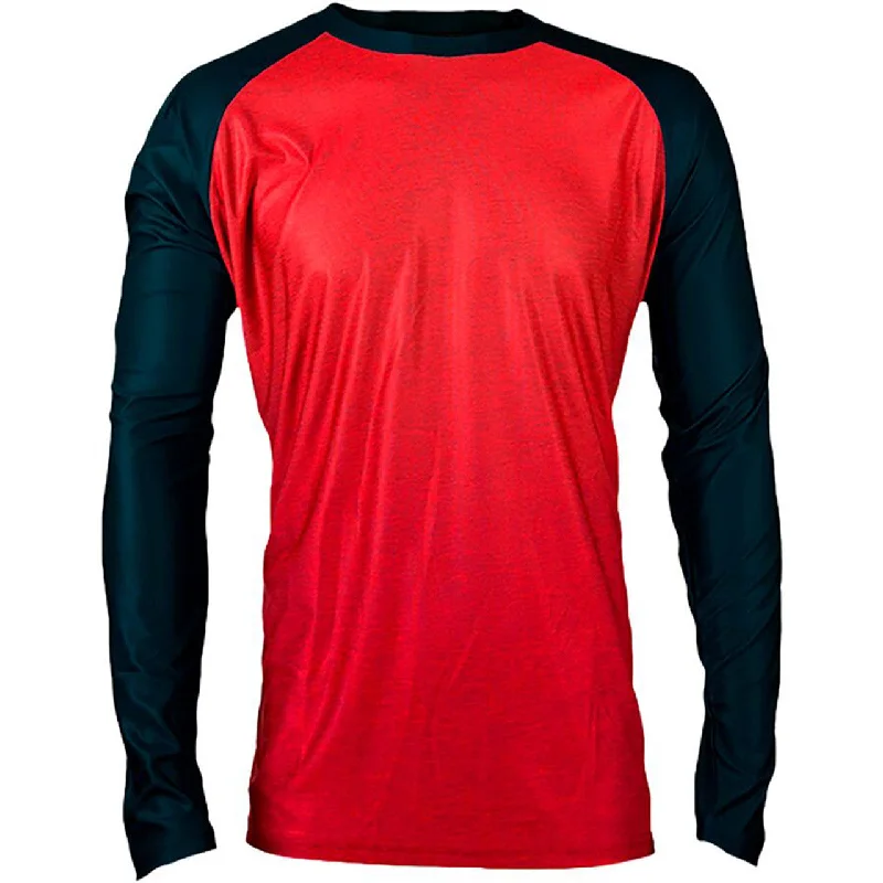 Long-Sleeve-Grey-Royal Heritage Long Sleeve Jersey - Red-Black