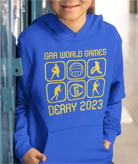 Hoodie-Biker-GAA World Games 2023 - Kids Hoodie