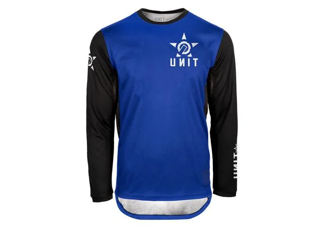 Long-Sleeve-All-Season-Unit Fixed Long Sleeve MTB Jersey - Blue - 2022