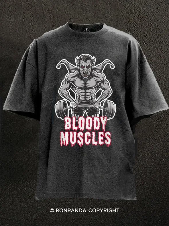 T-Shirt-Rock-Vampire Lifting Washed Gym Shirt