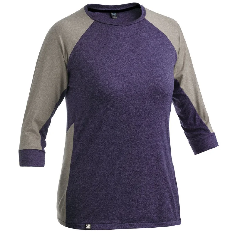 Long-Sleeve-Casual-Kaden Apparel Gryla 3/4 Sleeve MTB Jersey - Womens - Orchid-Toffee