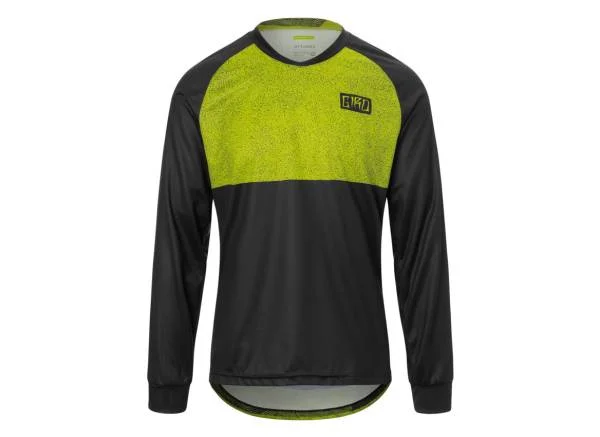 Long-Sleeve-Hip-Hop-Giro Roust Long Sleeve MTB Jersey - Ano Lime Breakdown