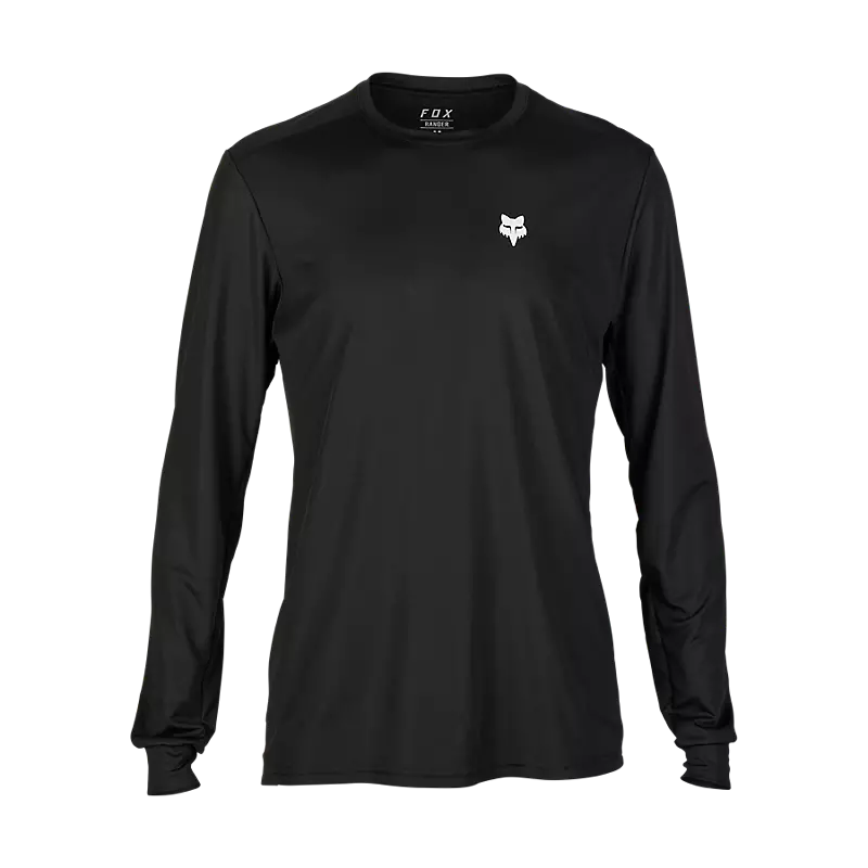 Long-Sleeve-Outdoor-Fox Racing Ranger Long Sleeve MTB Jersey - Wayfaring - Black