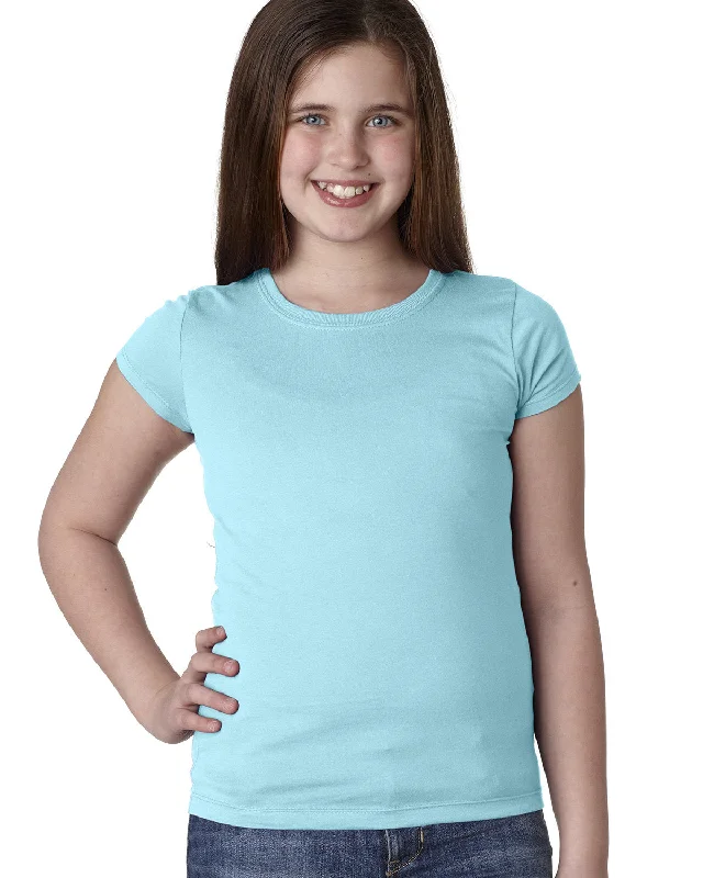 T-Shirt-Brown-Next Level N3710 Youth Girls Princess T-Shirt