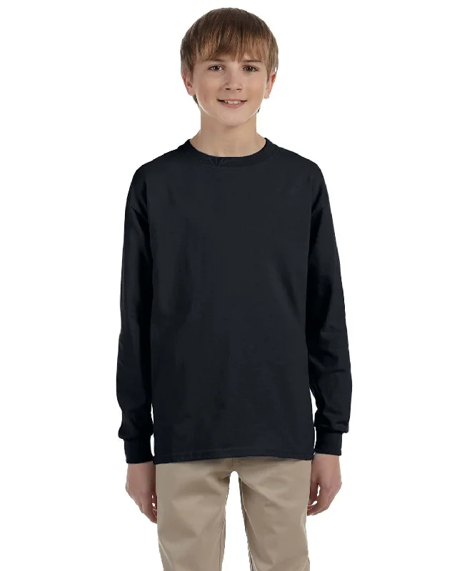 T-Shirt-Casual-Jerzees 29BL Youth DRI-POWER ACTIVE Long-Sleeve T-Shirt