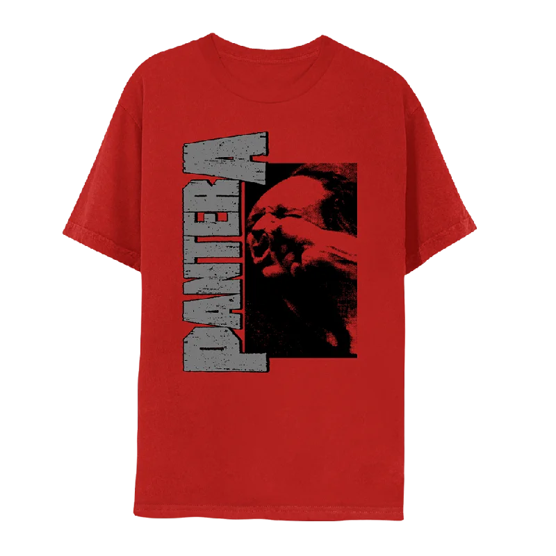 T-Shirt-White-Vulgar World Tour 2024 Red T-Shirt