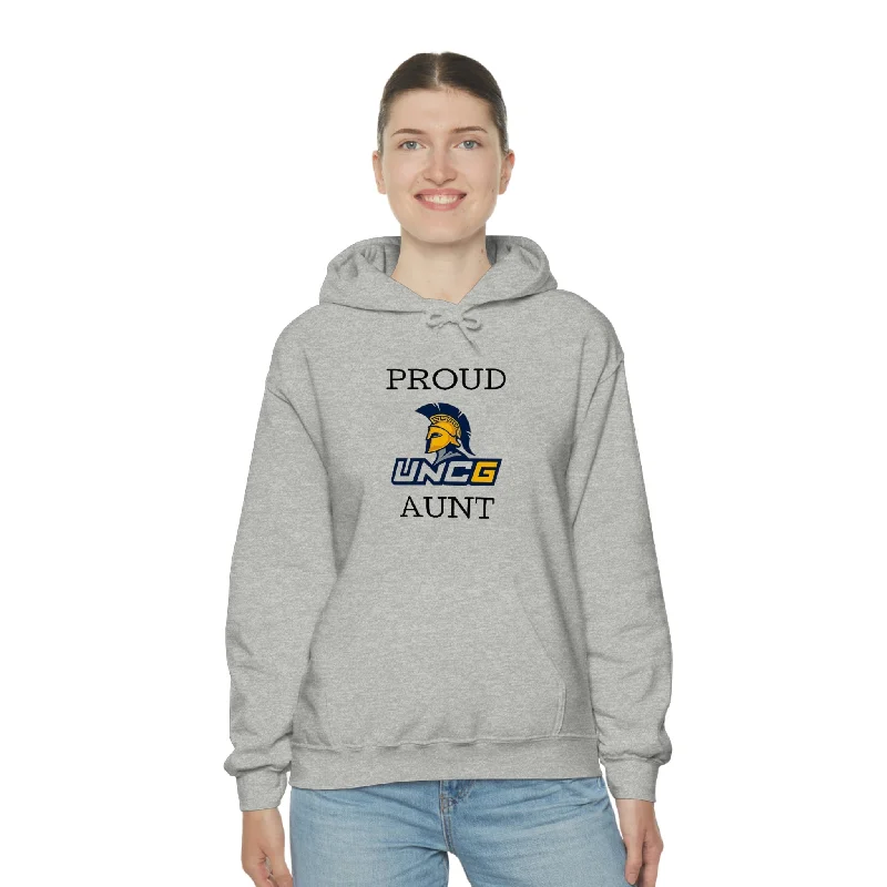 Hoodie-Streetwear-Proud UNCG Aunt Hooded Sweatshirt