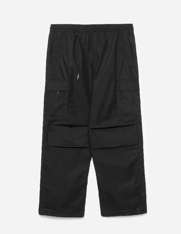 Pants-Convertible-5307 Asym Cargo Track Pants Black