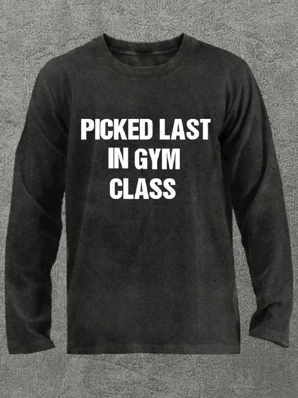 Long-Sleeve-Urban-Style-picked last in the gym class Washed Gym Long Sleeve Shirt