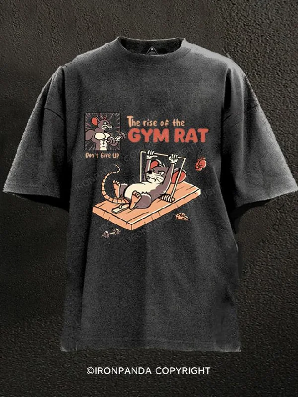 T-Shirt-Music-Band-The Rise Of The Gym Rat Washed Gym Shirt