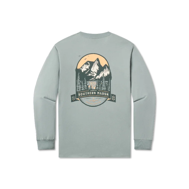 Long-Sleeve-Mock-Neck-Mountain Pass Tee - Long Sleeve