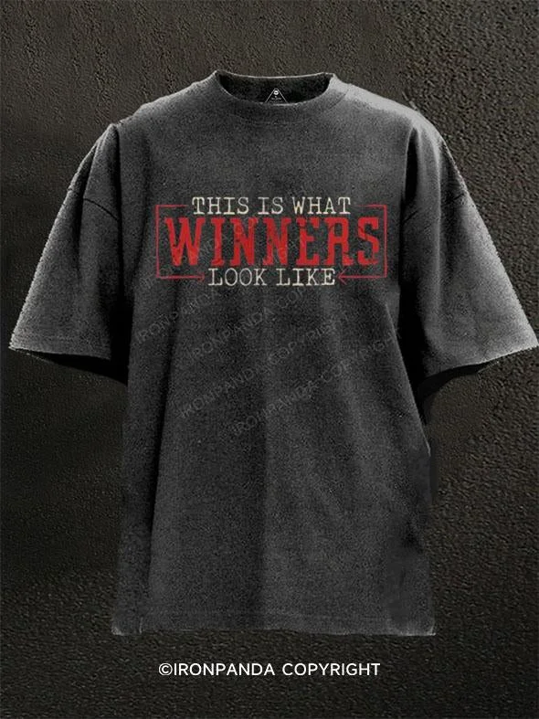 T-Shirt-Skateboarding-This Is What Winners Look Like Washed Gym Shirt