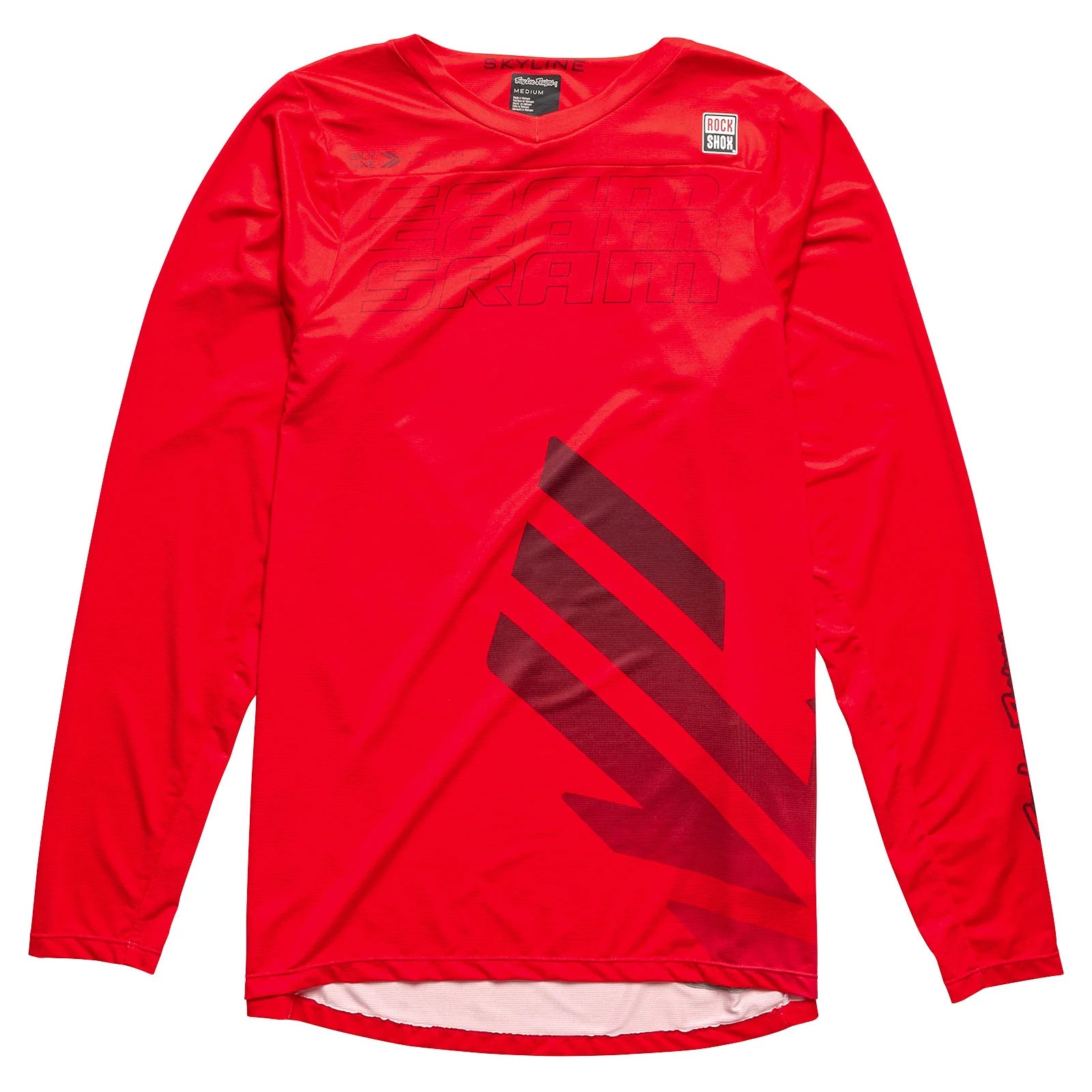 Long-Sleeve-Premium-Troy Lee Designs Skyline Long Sleeve MTB Jersey - SRAM Eagle One - Fiery Red