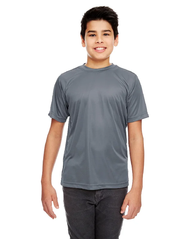 T-Shirt-Slim-Fit-UltraClub 8420Y Youth Cool & Dry Sport Performance InterlockT-Shirt