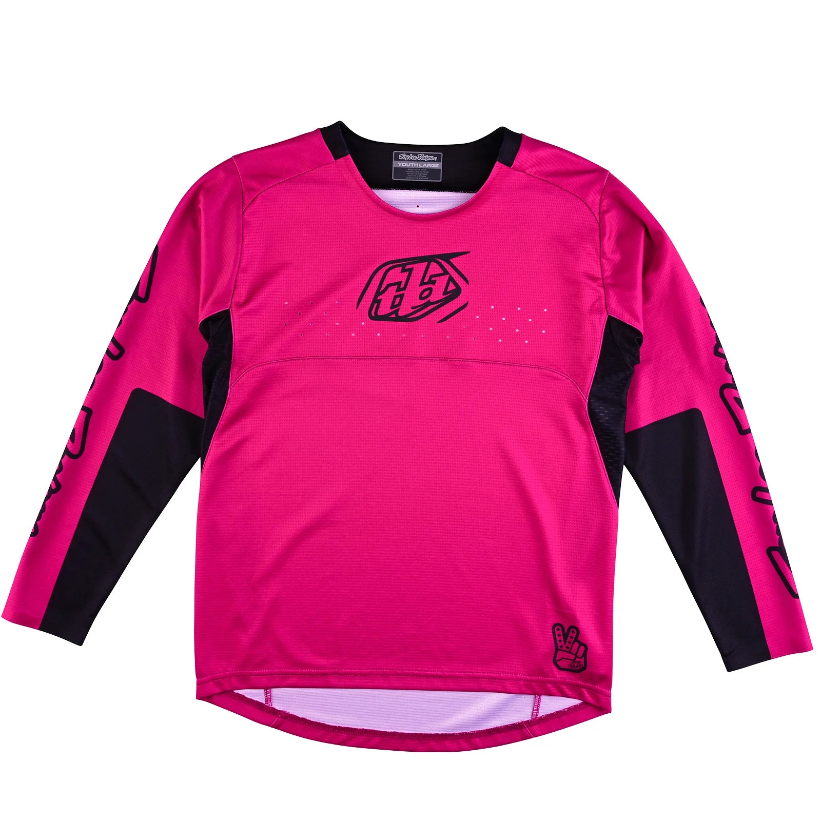 Long-Sleeve-High-Quality-Troy Lee Designs Sprint Long Sleeve MTB Jersey - Youth - Icon - Berry