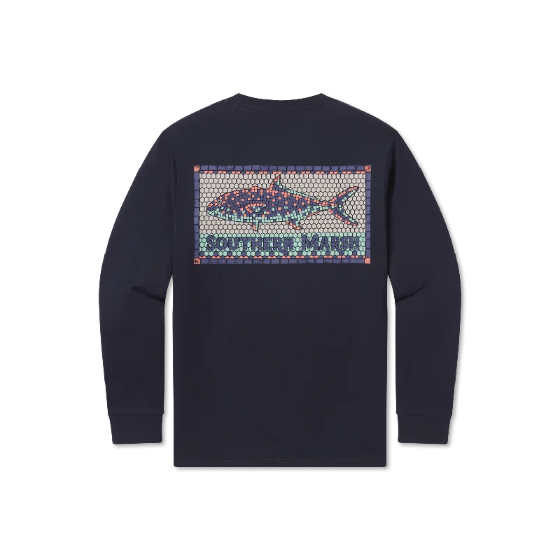 Long-Sleeve-Sustainable-Tile Fish Tee - Long Sleeve