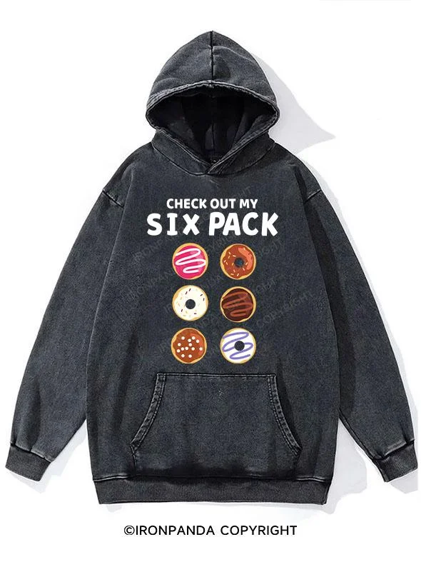 Hoodie-Cozy-Check Out  My Six Pack Washed Gym Hoodie