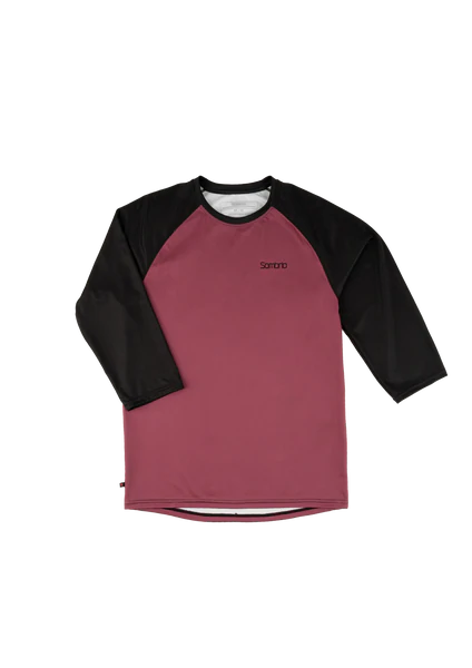 Long-Sleeve-Crewneck-Sombrio Mayhem 2 Long Sleeve MTB Jersey - After Ride Wine