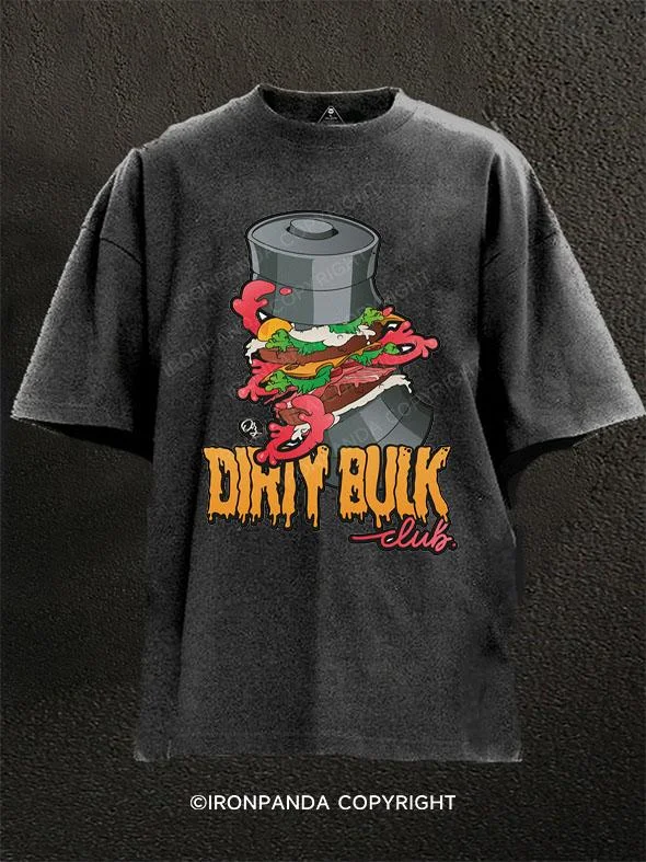 T-Shirt-Funny-DIRTY BULK Washed Gym Shirt