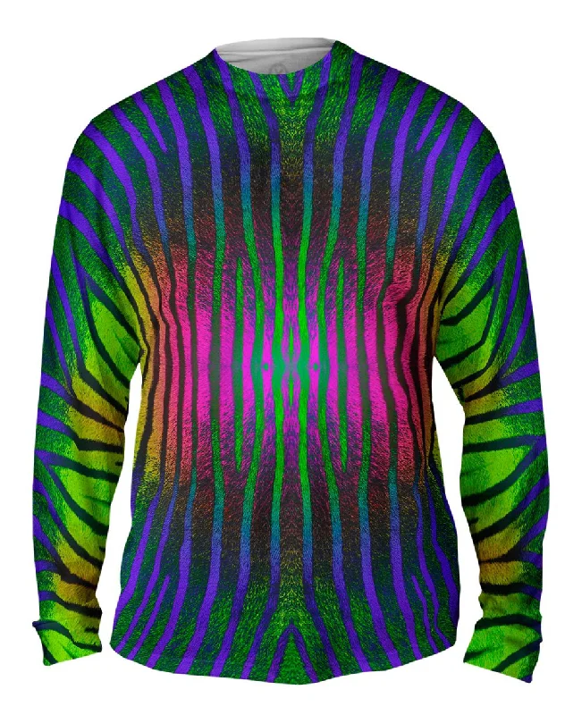 Long-Sleeve-Windproof-Pink Purple Green Zebra Stripes