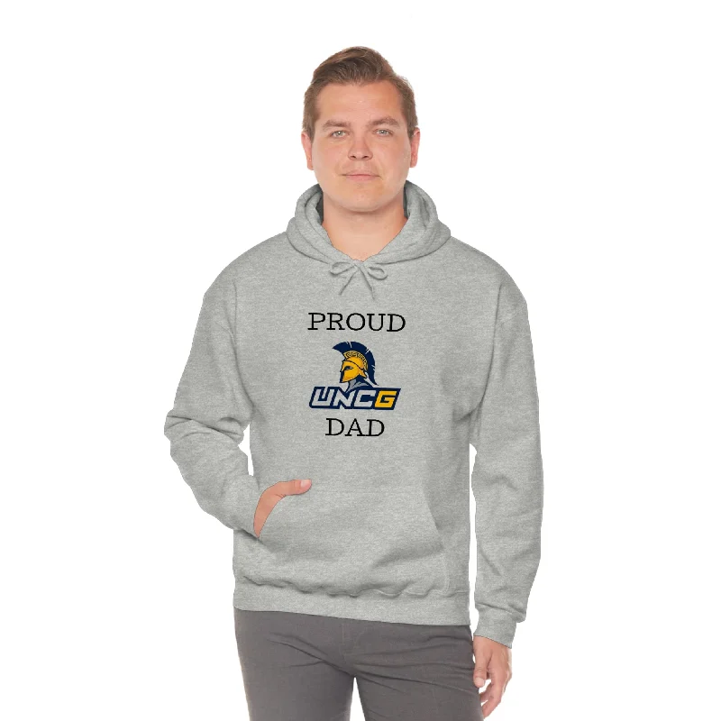 Hoodie-Athletic-Proud UNCG Dad Hooded Sweatshirt