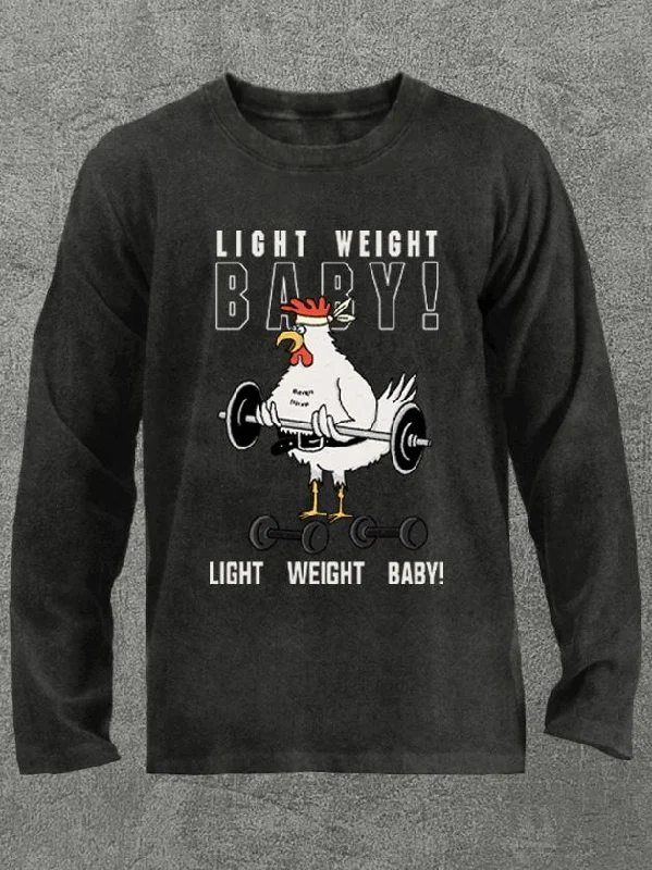 Long-Sleeve-Hiking-light weight baby gym rooster Washed Gym Long Sleeve Shirt