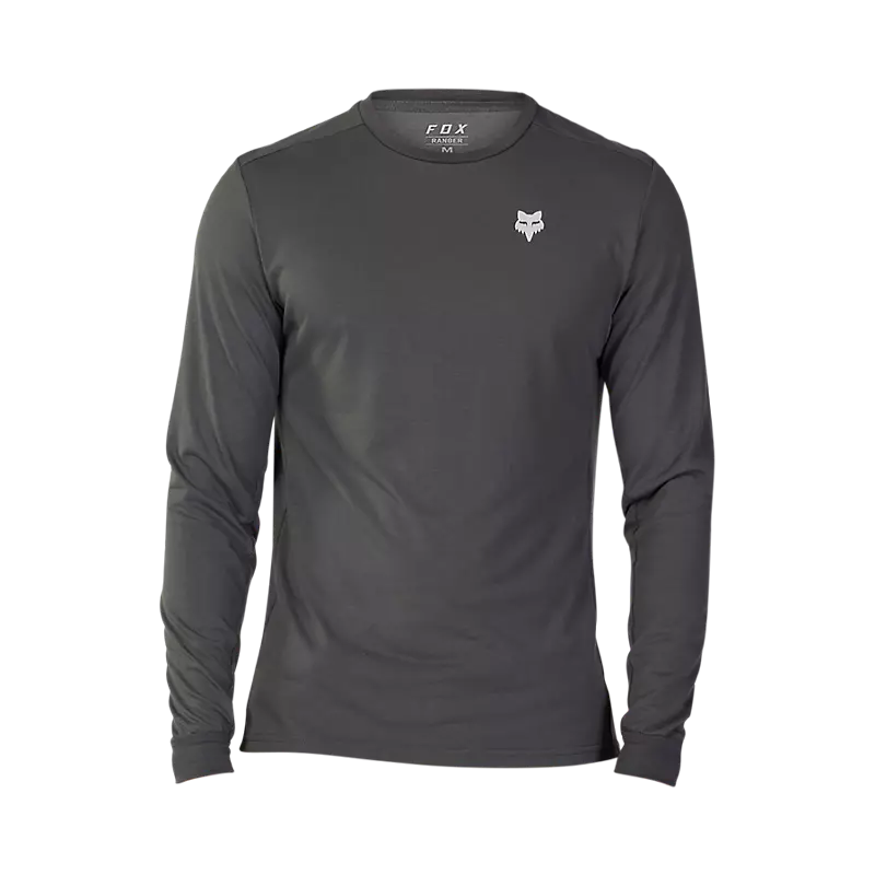 Long-Sleeve-Hooded-Fox Racing Ranger Dri Release MD Long Sleeve MTB Jersey - Tred - Dark Shadow