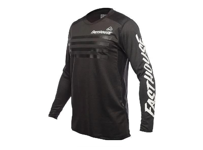 Long-Sleeve-Premium-Fasthouse Alloy Stripe Long Sleeve MTB Jersey - Black