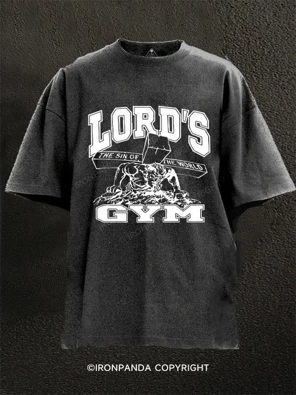 T-Shirt-Family-Matching-Lord's Fitness Washed Gym Shirt