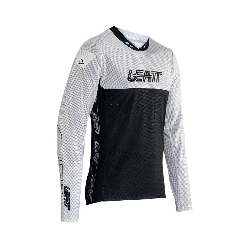 Long-Sleeve-Bamboo-Leatt Gravity 4.0 Long Sleeve MTB Jersey - White - 2024