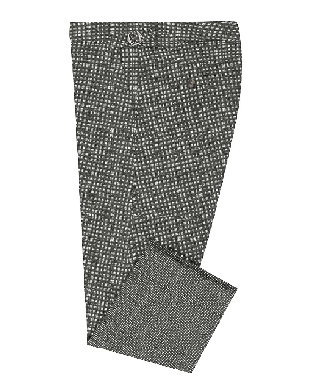 Pants-Retro-Dark Brown Linen Chambray