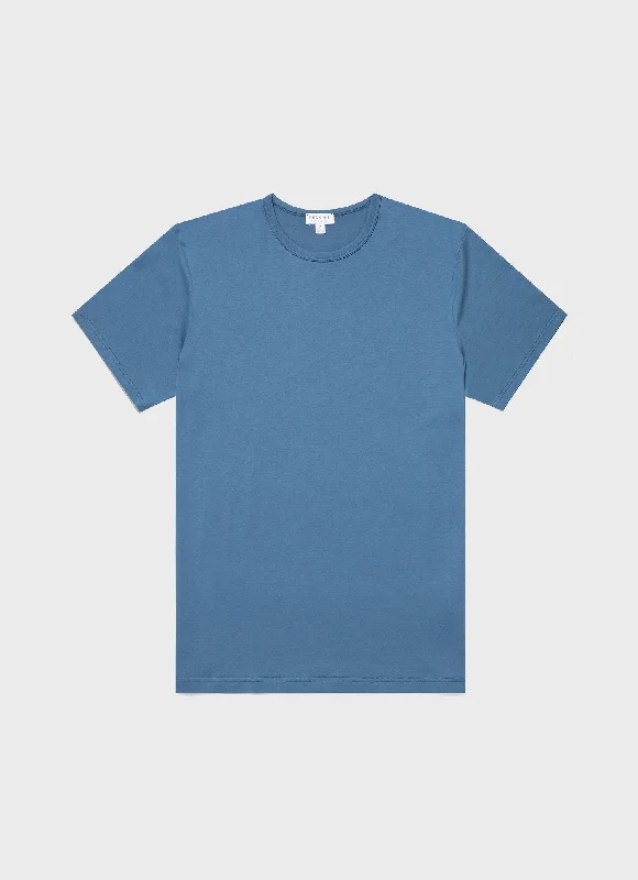 T-Shirt-Hip-Hop-Men's Classic T-shirt in Steel Blue